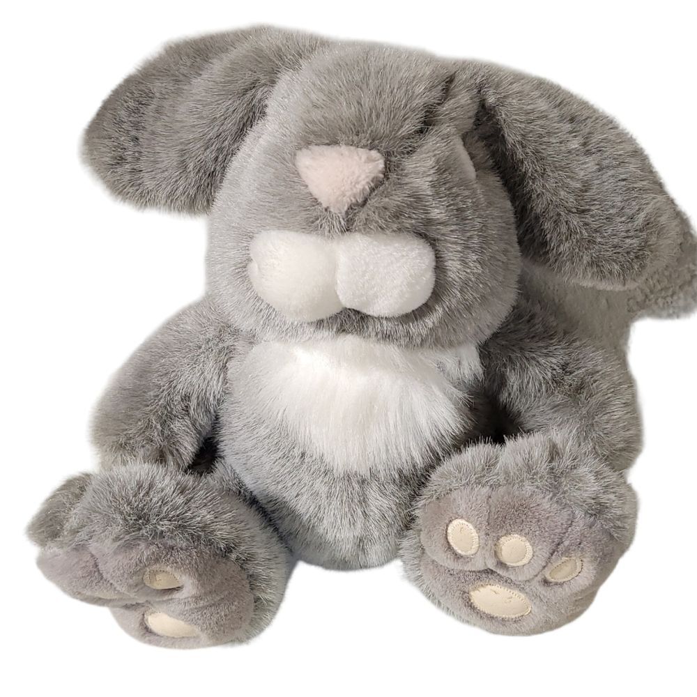 Playful Pals Plush Toy Bunny Mervyns Vintage Authentic Stuffed Gray Rabbit